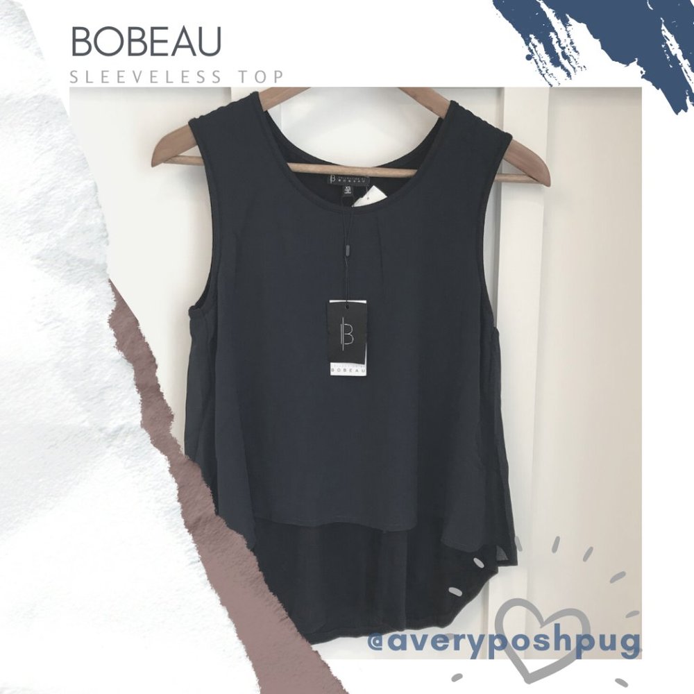 Collection by Bobeau Navy Blue Sleeveless Tank, Size XS